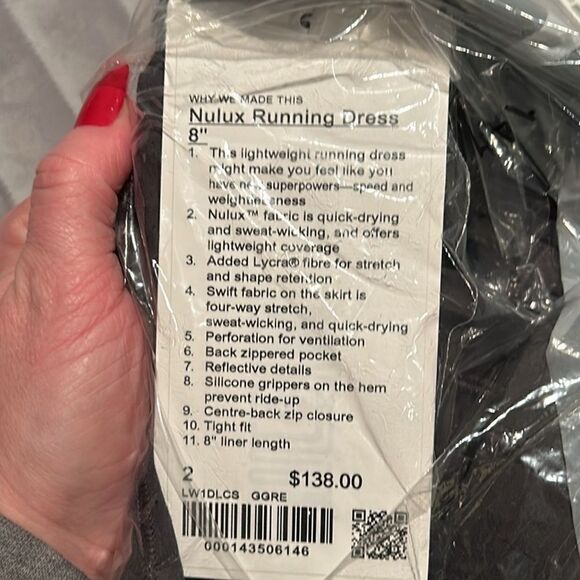 NWT Lululemon running dress Size 2 - Picture 14 of 14